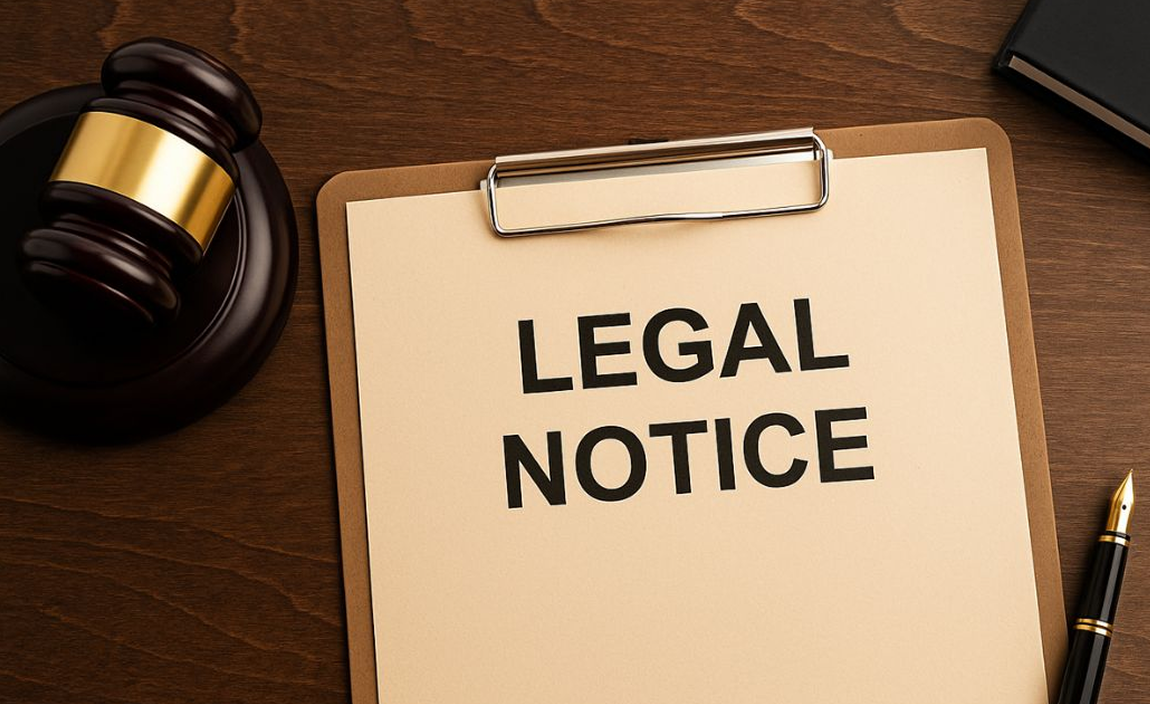 QuickPOA Legal Notice page detailing company terms, legal disclaimers, and service regulations